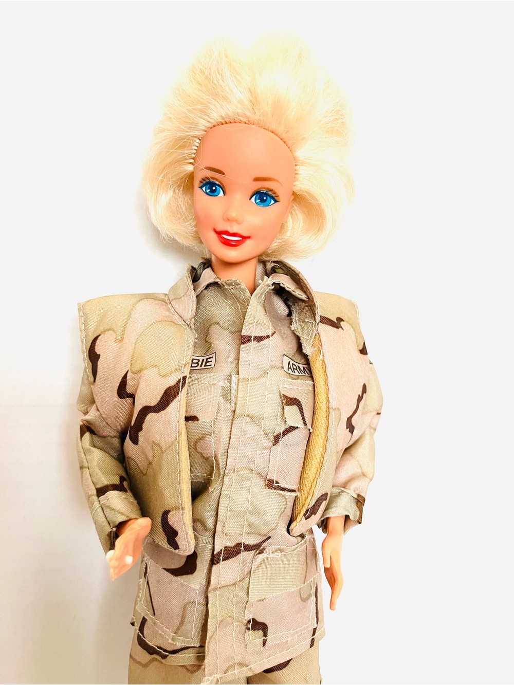 Barbie 1992 Stars N Stripes Army Fashion Doll Incomplete